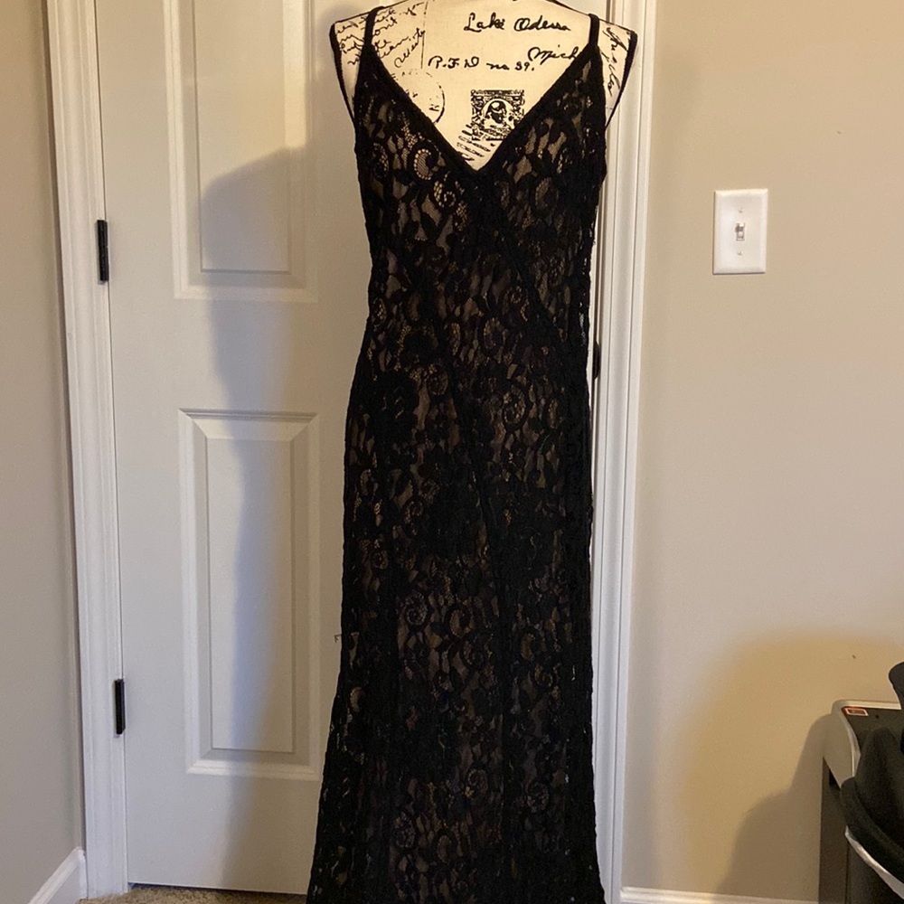 Lacy Black Ralph Lauren Dress NWT 12